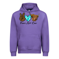 Tulip peace love cow Urban Hoodie - RanaPortraitStore