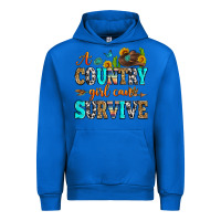 Cobalt a country girl can survive Urban Hoodie - Zillion Design Studio