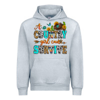 Heather Grey a country girl can survive Urban Hoodie - Zillion Design Studio