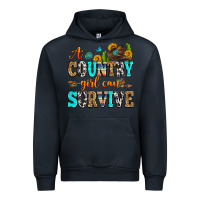 Navy a country girl can survive Urban Hoodie - Zillion Design Studio