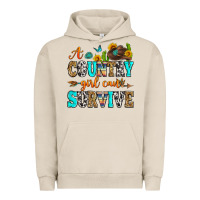 Pigment French Oak a country girl can survive Urban Hoodie - Zillion Design Studio