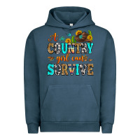 Pigment Midnight Navy a country girl can survive Urban Hoodie - Zillion Design Studio