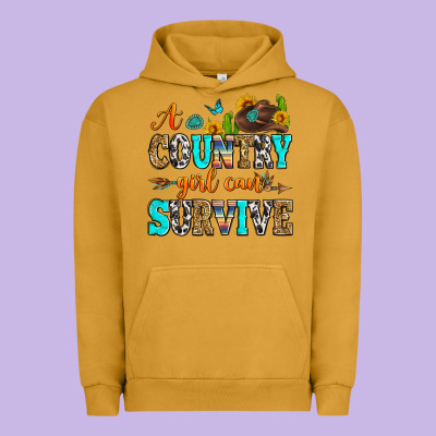 A Country Girl Can Survive Urban Hoodie Designed By Zillion Design Studio