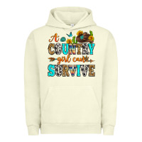 Pigment Pistachio a country girl can survive Urban Hoodie - Zillion Design Studio