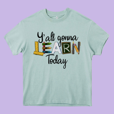 Y'all Gonna Learn Today Heavy Core Tee Designed By Lillyallendesigns