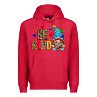 Cardinal be kind autism gnome Premium Hoodie - Zillion Design Studio