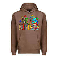 Chestnut be kind autism gnome Premium Hoodie - Zillion Design Studio