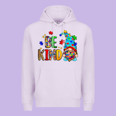 Be Kind Autism Gnome Premium Hoodie Designed By Zillion Design Studio