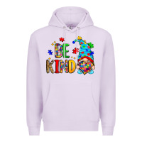 Lilac be kind autism gnome Premium Hoodie - Zillion Design Studio