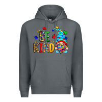 Rock be kind autism gnome Premium Hoodie - Zillion Design Studio
