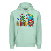 Seafoam be kind autism gnome Premium Hoodie - Zillion Design Studio