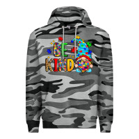 Slate Camo be kind autism gnome Premium Hoodie - Zillion Design Studio