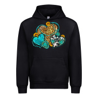 Black western turquoise hearts Urban Hoodie - Zillion Design Studio