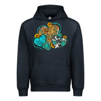 Western Turquoise Hearts Urban Hoodie | Teevron