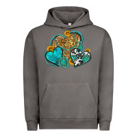 Pigment Tornado western turquoise hearts Urban Hoodie - Zillion Design Studio