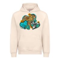 Sandshell western turquoise hearts Urban Hoodie - Zillion Design Studio