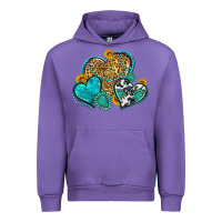Tulip western turquoise hearts Urban Hoodie - Zillion Design Studio