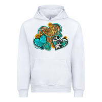 White western turquoise hearts Urban Hoodie - Zillion Design Studio