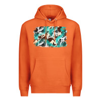 Carrot Cowhide Background Western Premium Hoodie - texasbilliewilder