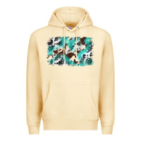 Pina Colada Cowhide Background Western Premium Hoodie - texasbilliewilder