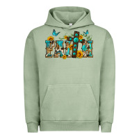 Pigment Oil Green western faith Urban Hoodie - Zillion Design Studio