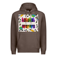 Coffee Personalized Crayons Premium Hoodie - texasbilliewilder