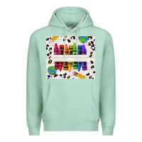 Seafoam Personalized Crayons Premium Hoodie - texasbilliewilder