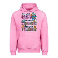 Fuchsia Pink may your coffee be always stronger than your toodl Urban Hoodie - Zillion Design Studio
