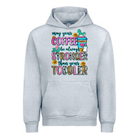 Heather Grey may your coffee be always stronger than your toodl Urban Hoodie - Zillion Design Studio
