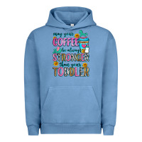 Pigment Pebble Blue may your coffee be always stronger than your toodl Urban Hoodie - Zillion Design Studio
