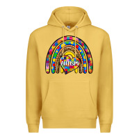 Antique Gold autism rainbow Premium Hoodie - Zillion Design Studio