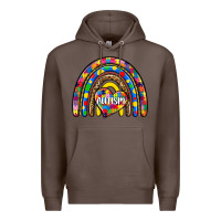 Coffee autism rainbow Premium Hoodie - Zillion Design Studio