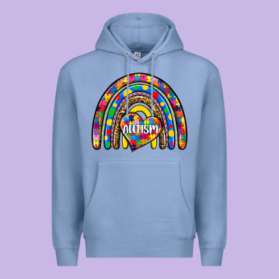 Autism Rainbow Premium Hoodie Designed By Zillion Design Studio
