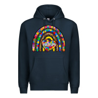 Navy autism rainbow Premium Hoodie - Zillion Design Studio