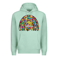 Seafoam autism rainbow Premium Hoodie - Zillion Design Studio