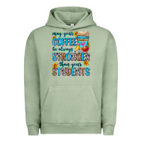 Pigment Oil Green may your coffee be always stronger than your stude Urban Hoodie - Zillion Design Studio