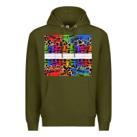 Army Green Personalized crayons Premium Hoodie - texasbilliewilder
