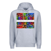 Heather Grey Personalized crayons Premium Hoodie - texasbilliewilder