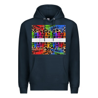 Navy Personalized crayons Premium Hoodie - texasbilliewilder