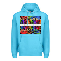 Ocean Blue Personalized crayons Premium Hoodie - texasbilliewilder