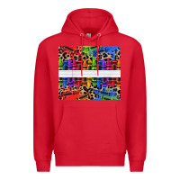 Red Personalized crayons Premium Hoodie - texasbilliewilder