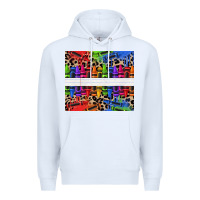 White Personalized crayons Premium Hoodie - texasbilliewilder