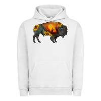 Pigment Lunar Rock sunflower bison Urban Hoodie - RanaPortraitStore