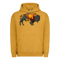 Pigment Peanut Butter sunflower bison Urban Hoodie - RanaPortraitStore