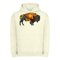 Pigment Pistachio sunflower bison Urban Hoodie - RanaPortraitStore