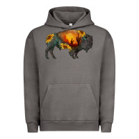 Pigment Tornado sunflower bison Urban Hoodie - RanaPortraitStore