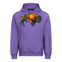 Tulip sunflower bison Urban Hoodie - RanaPortraitStore