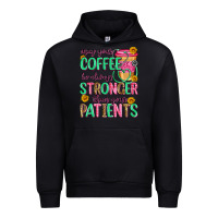 Black may your coffee be always stronger than your patie Urban Hoodie - Zillion Design Studio