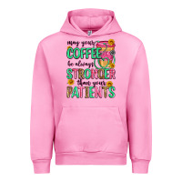 Fuchsia Pink may your coffee be always stronger than your patie Urban Hoodie - Zillion Design Studio