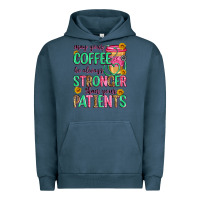 Pigment Midnight Navy may your coffee be always stronger than your patie Urban Hoodie - Zillion Design Studio